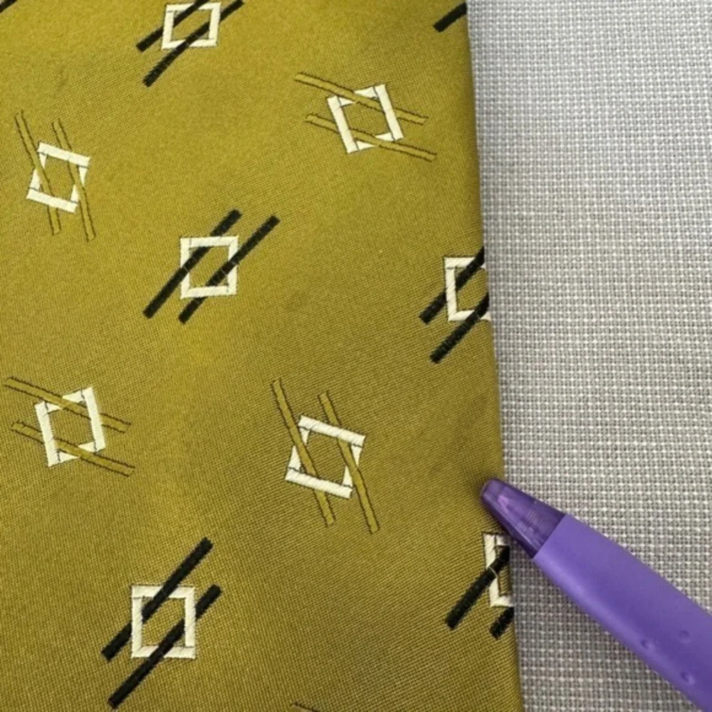 Ermenegildo Zegna Green‎ Geometric Silk Tie